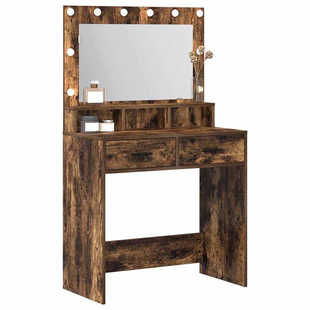 Klædeskab Røget eg 79 x 41 x 135 cm Konstrueret træ