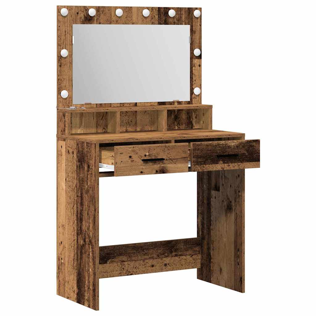 Klædeskab Gammelt træ 79 x 41 x 135 cm Konstrueret træ