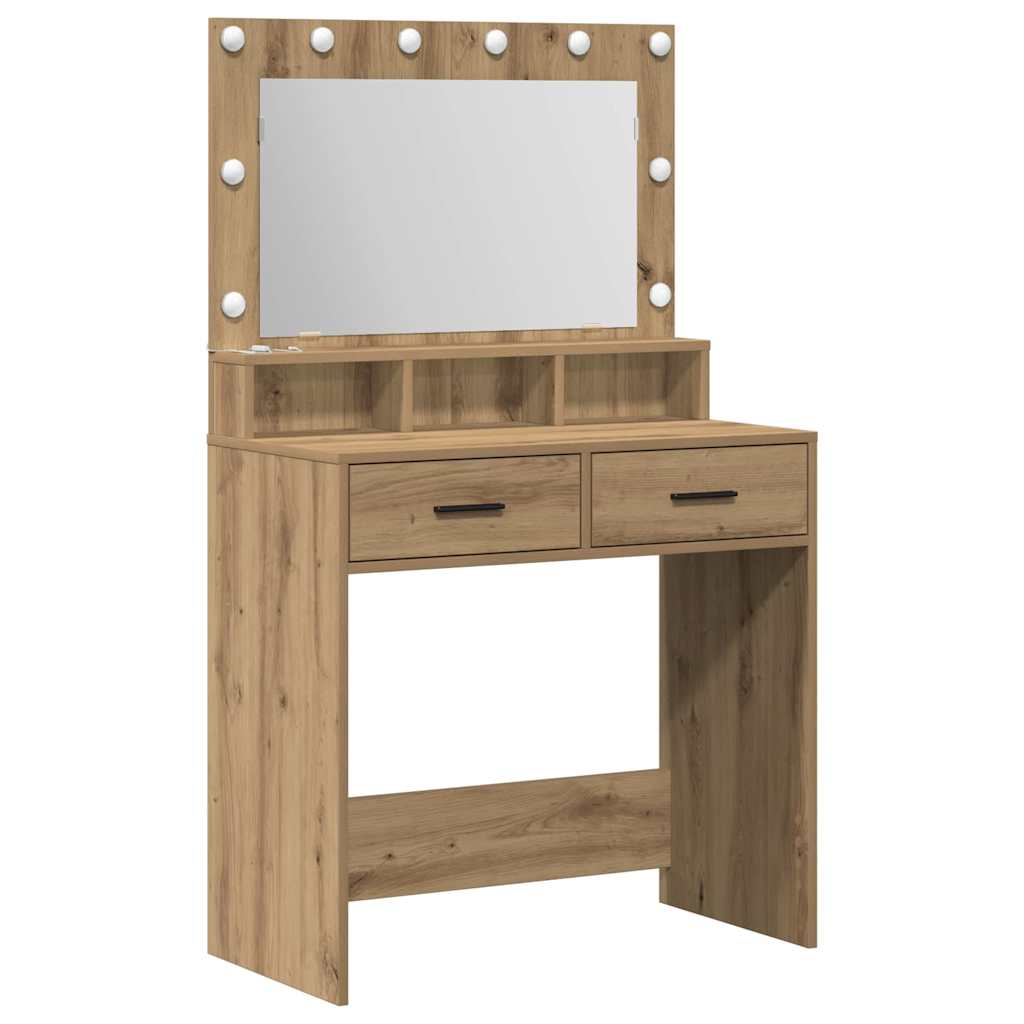 Klædeskab Artisan Egetræ 79 x 41 x 135 cm Konstrueret træ
