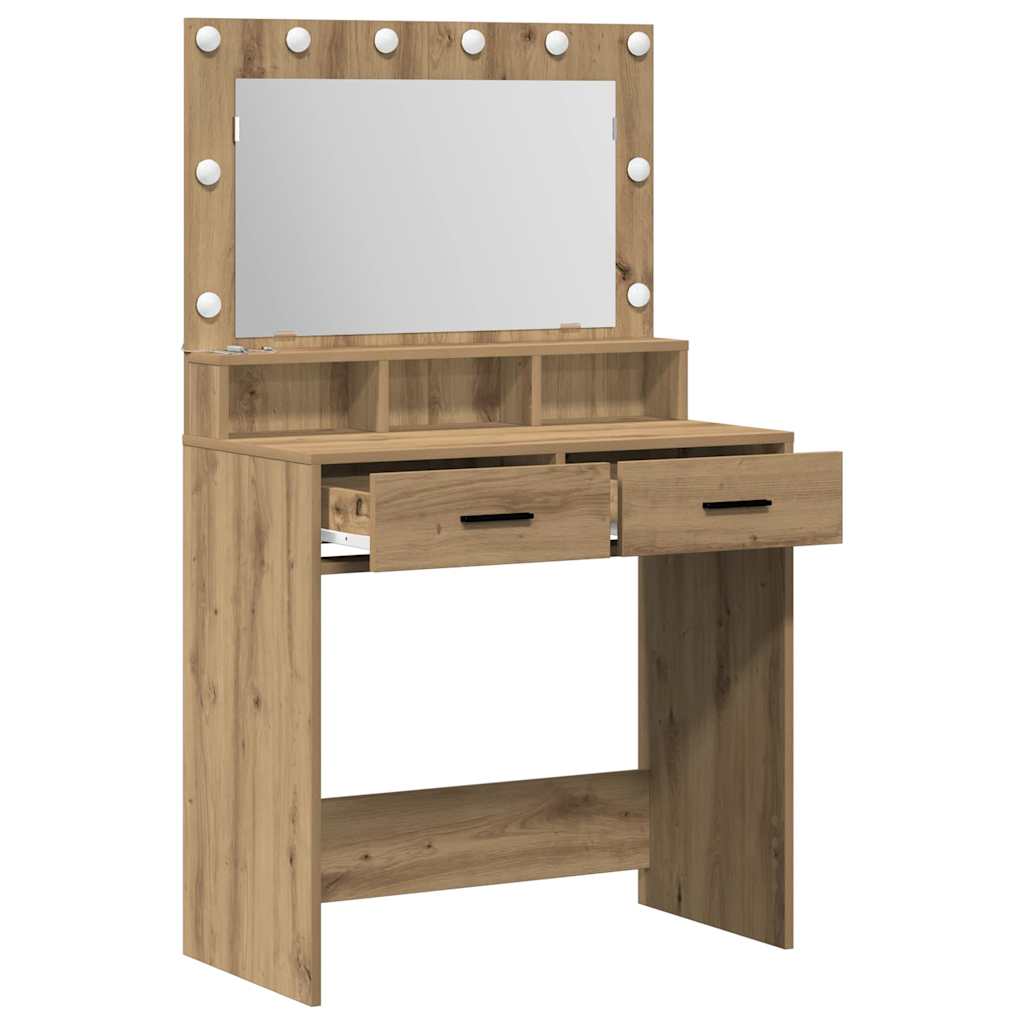 Klædeskab Artisan Egetræ 79 x 41 x 135 cm Konstrueret træ