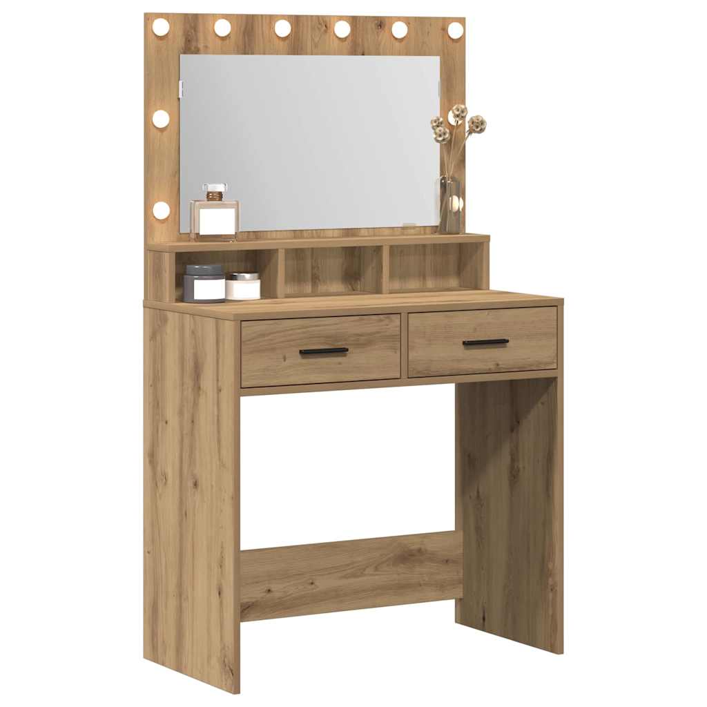 Klædeskab Artisan Egetræ 79 x 41 x 135 cm Konstrueret træ