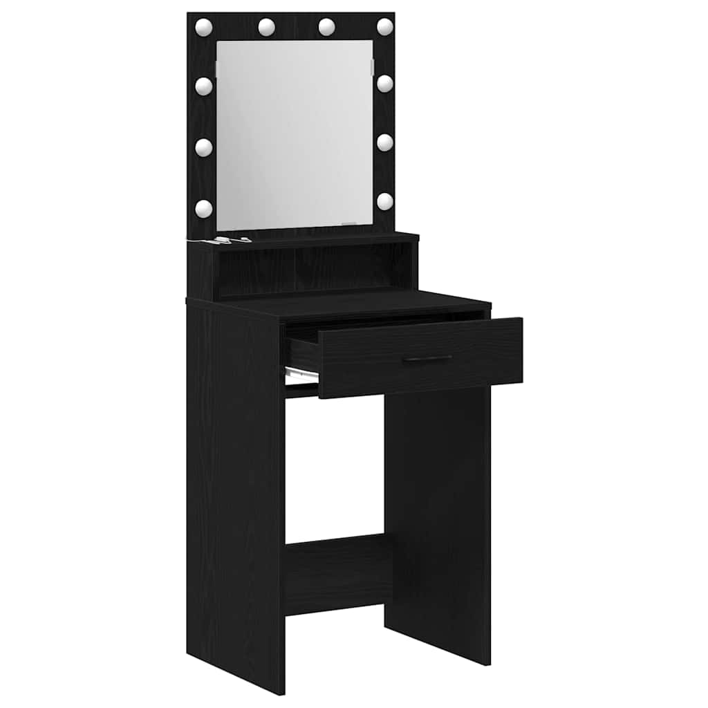 Klædeskab Sort eg 50 x 41 x 135 cm Konstrueret træ