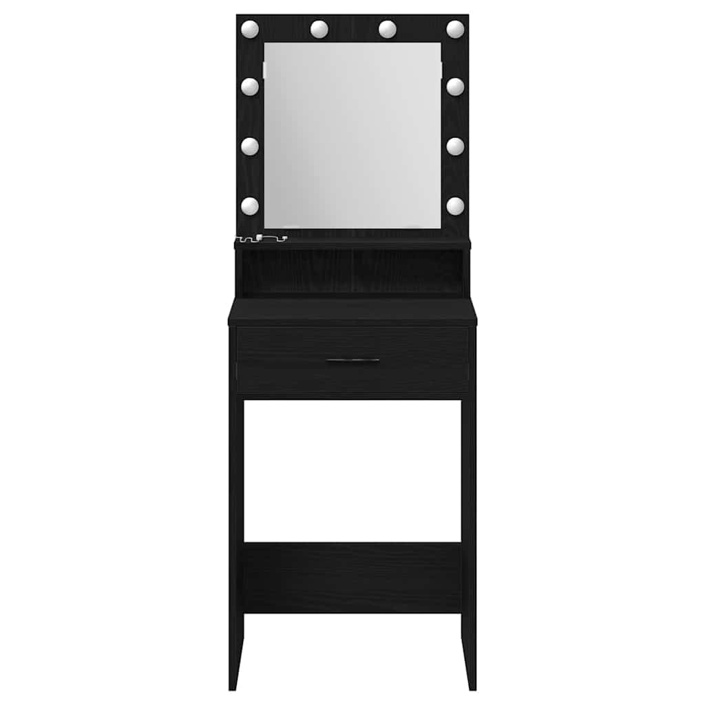 Klædeskab Sort eg 50 x 41 x 135 cm Konstrueret træ