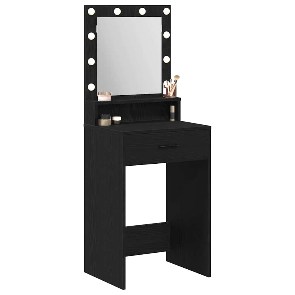 Klædeskab Sort eg 50 x 41 x 135 cm Konstrueret træ