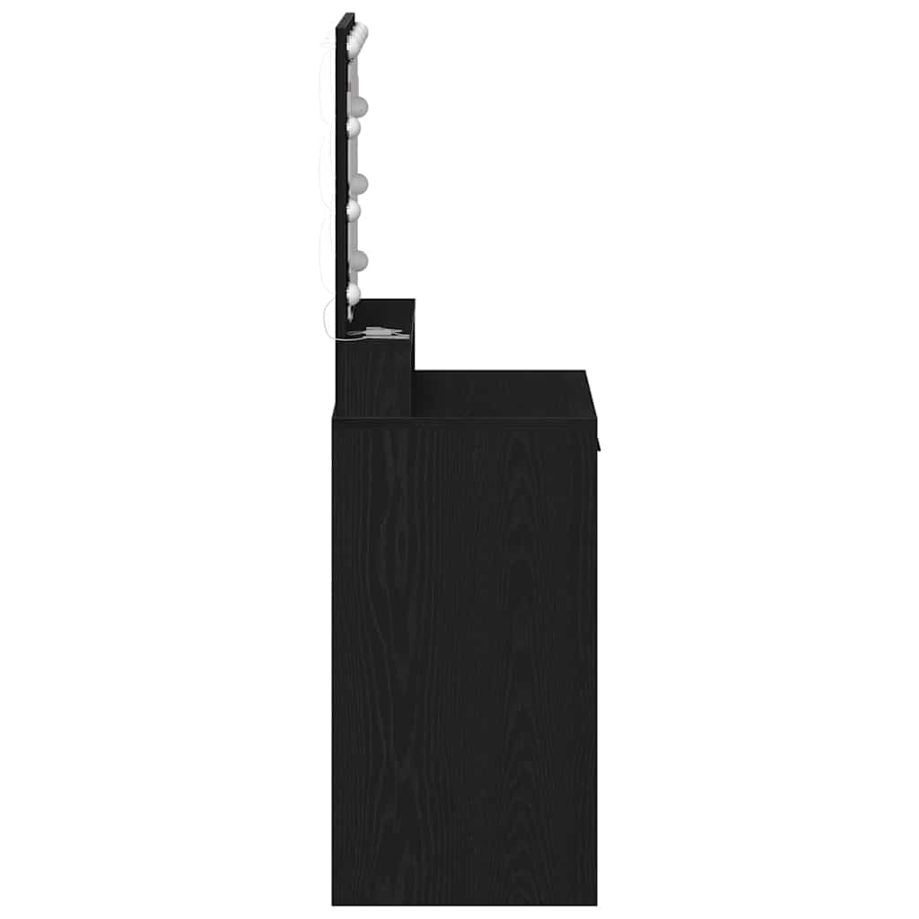 Klædeskab Sort eg 50 x 41 x 135 cm Konstrueret træ