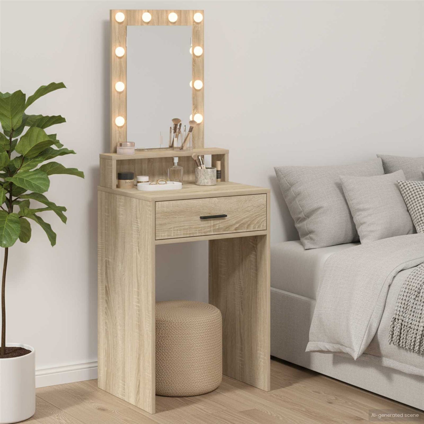 Klædeskab Sonoma eg 50 x 41 x 135 cm Konstrueret træ