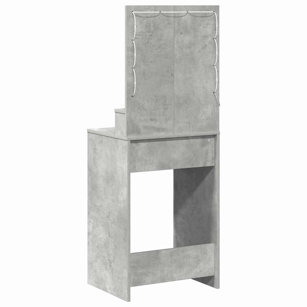Klædeskab Beton Grå 50 x 41 x 135 cm Konstrueret træ