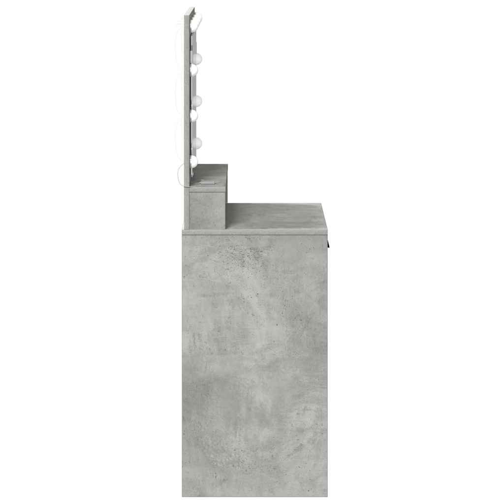 Klædeskab Beton Grå 50 x 41 x 135 cm Konstrueret træ