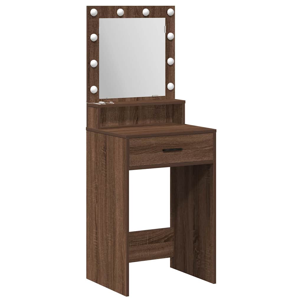 Klædeskab Brun eg 50 x 41 x 135 cm Konstrueret træ