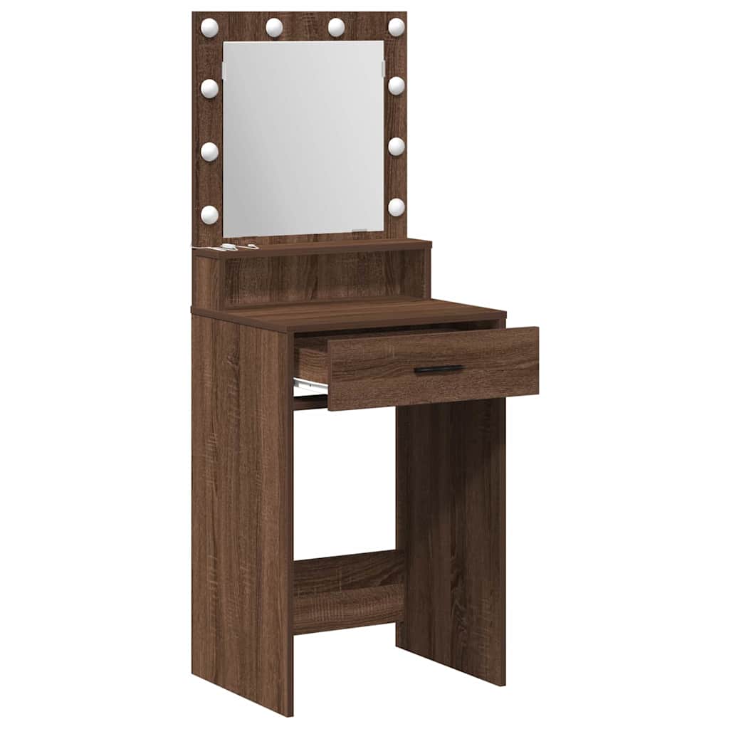 Klædeskab Brun eg 50 x 41 x 135 cm Konstrueret træ