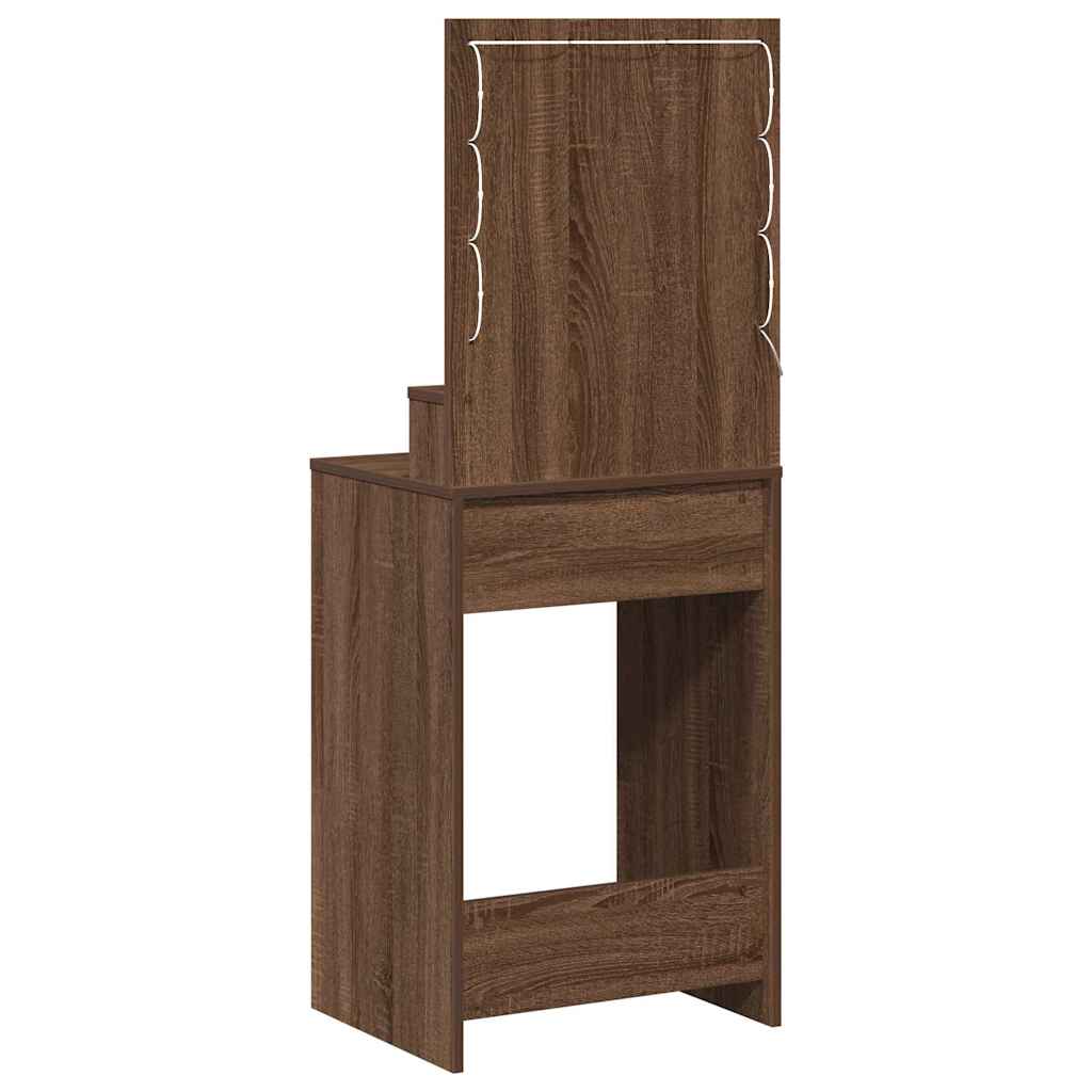 Klædeskab Brun eg 50 x 41 x 135 cm Konstrueret træ