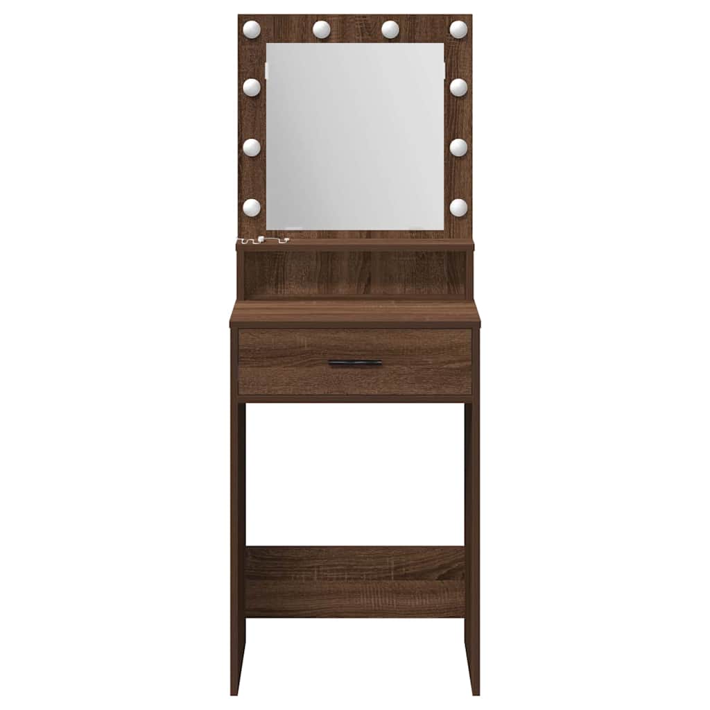 Klædeskab Brun eg 50 x 41 x 135 cm Konstrueret træ