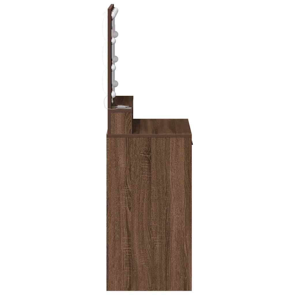 Klædeskab Brun eg 50 x 41 x 135 cm Konstrueret træ