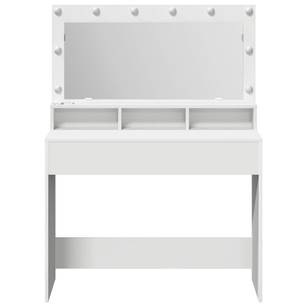 Klædeskab Hvid 100 x 41 x 135 cm Konstrueret træ