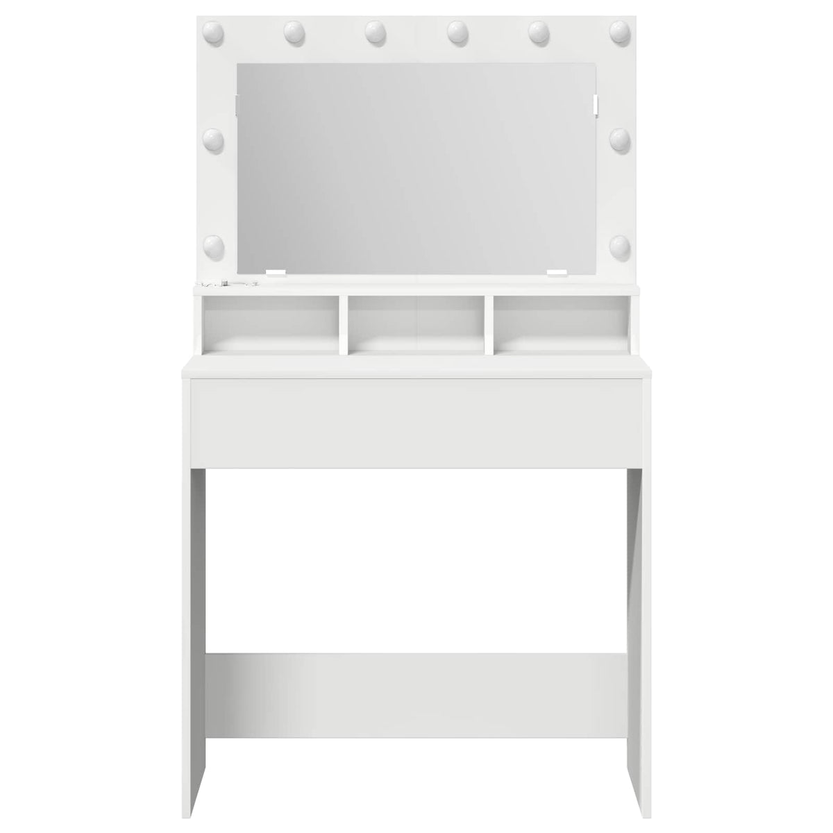 Klædeskab Hvid 78,5 x 41 x 135 cm Konstrueret træ