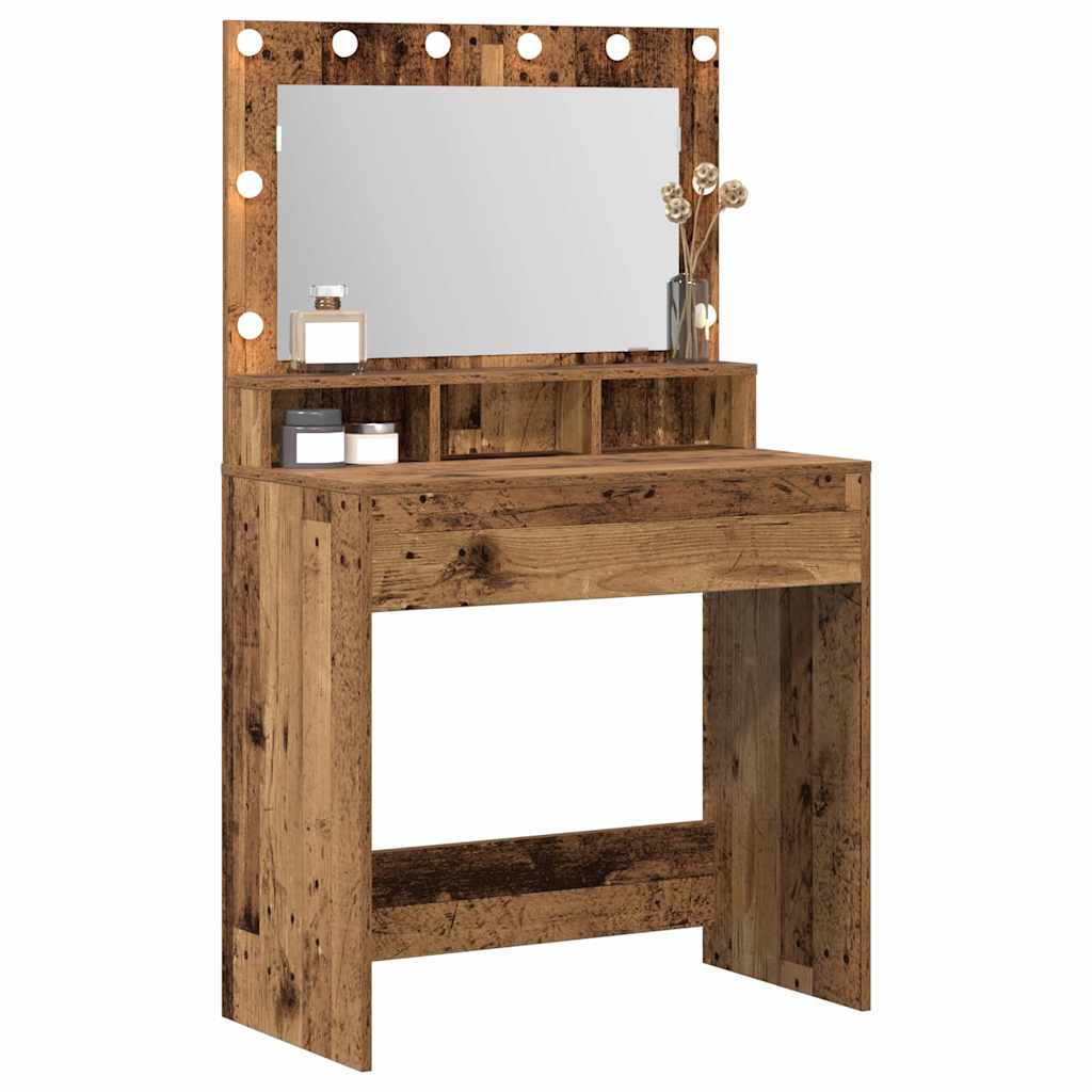 Klædeskab Gammelt træ 75,5 x 41 x 135 cm Konstrueret træ
