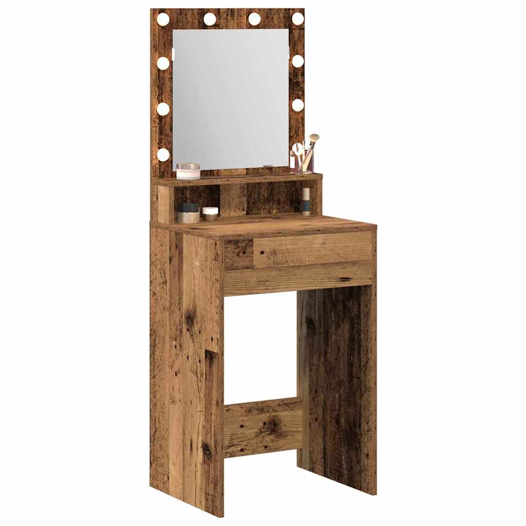 Klædeskab Gammelt træ 50 x 41 x 135 cm Konstrueret træ
