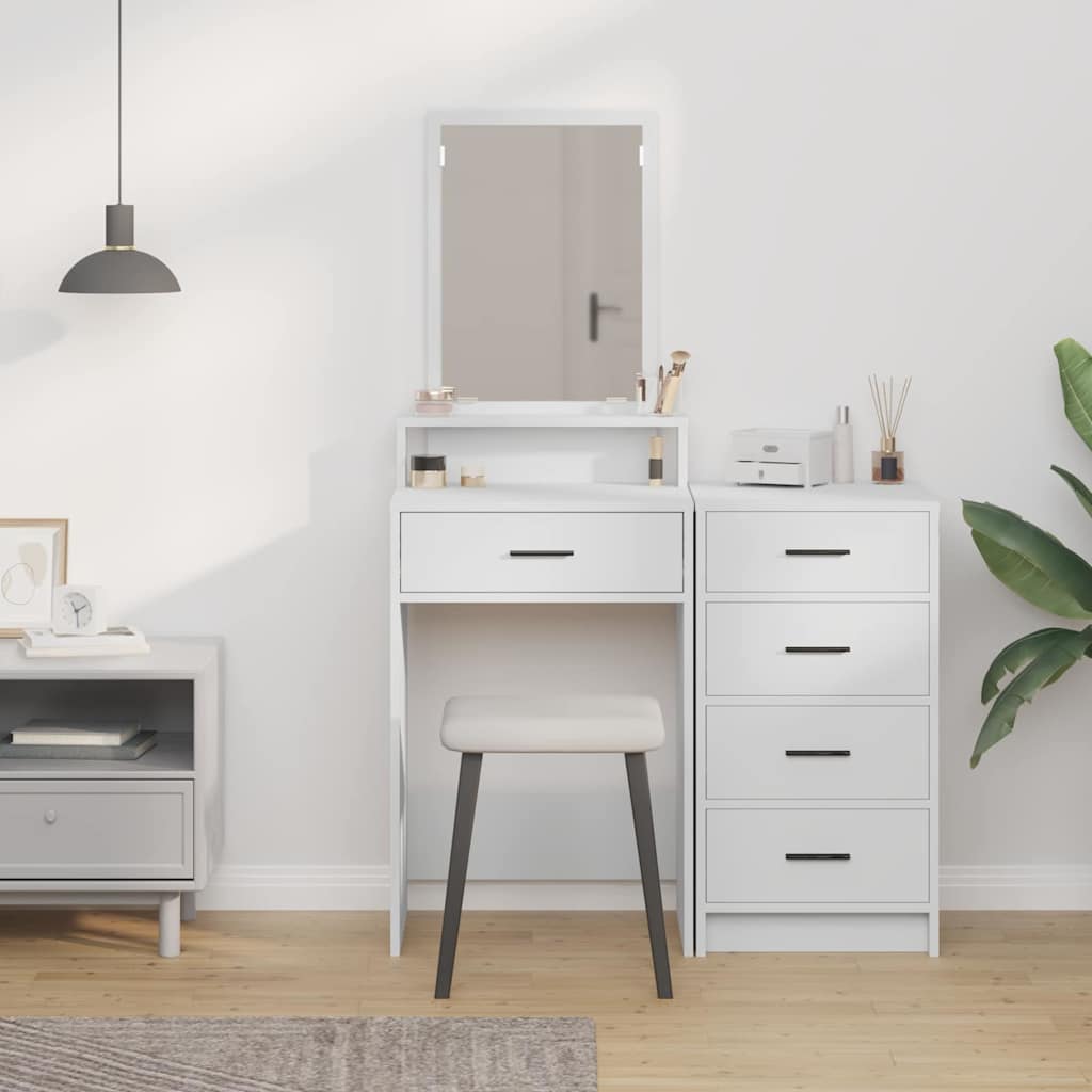 Klædeskab Hvid 50 x 41 x 140 cm Konstrueret træ