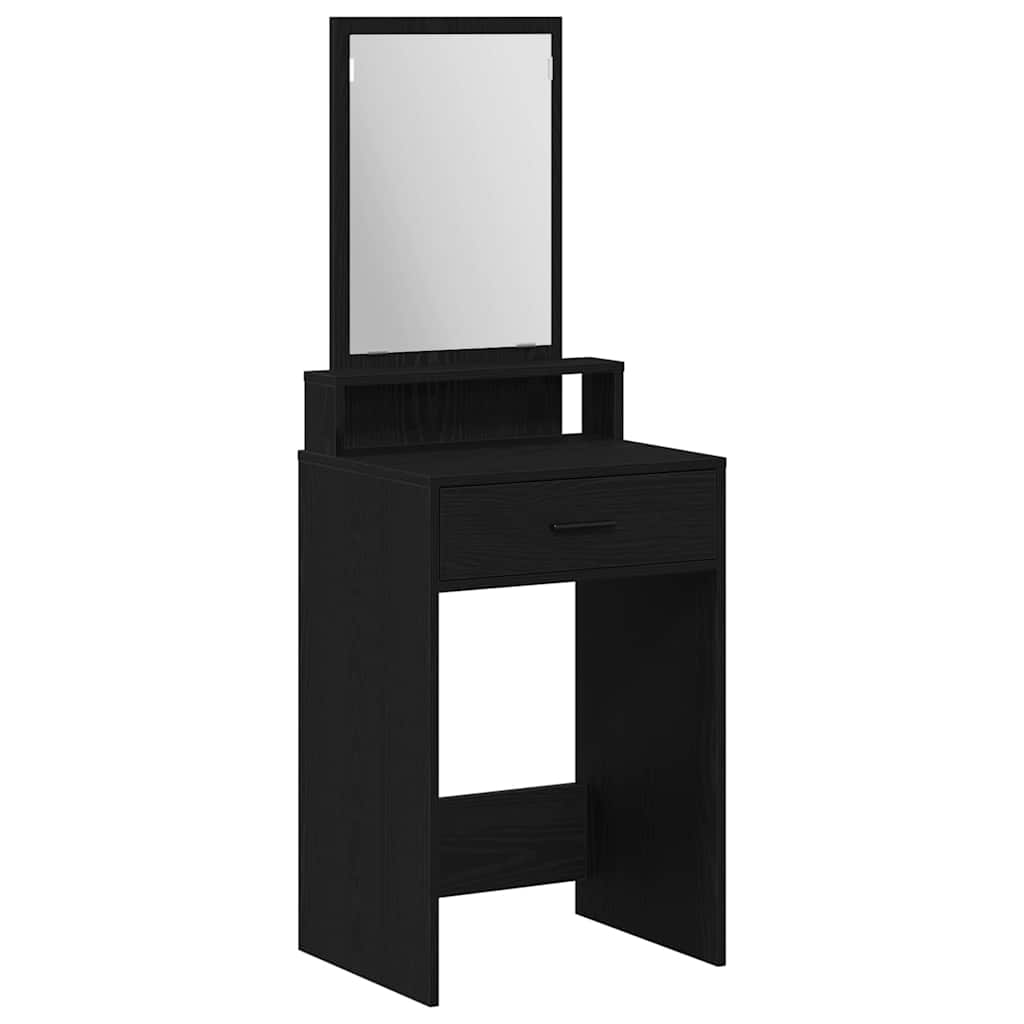 Klædeskab Sort eg 50 x 41 x 140 cm Konstrueret træ
