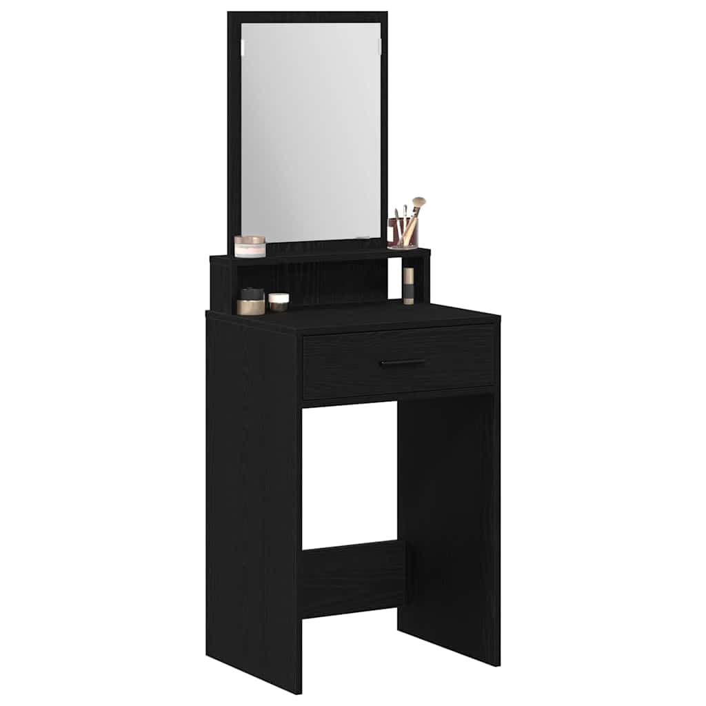 Klædeskab Sort eg 50 x 41 x 140 cm Konstrueret træ