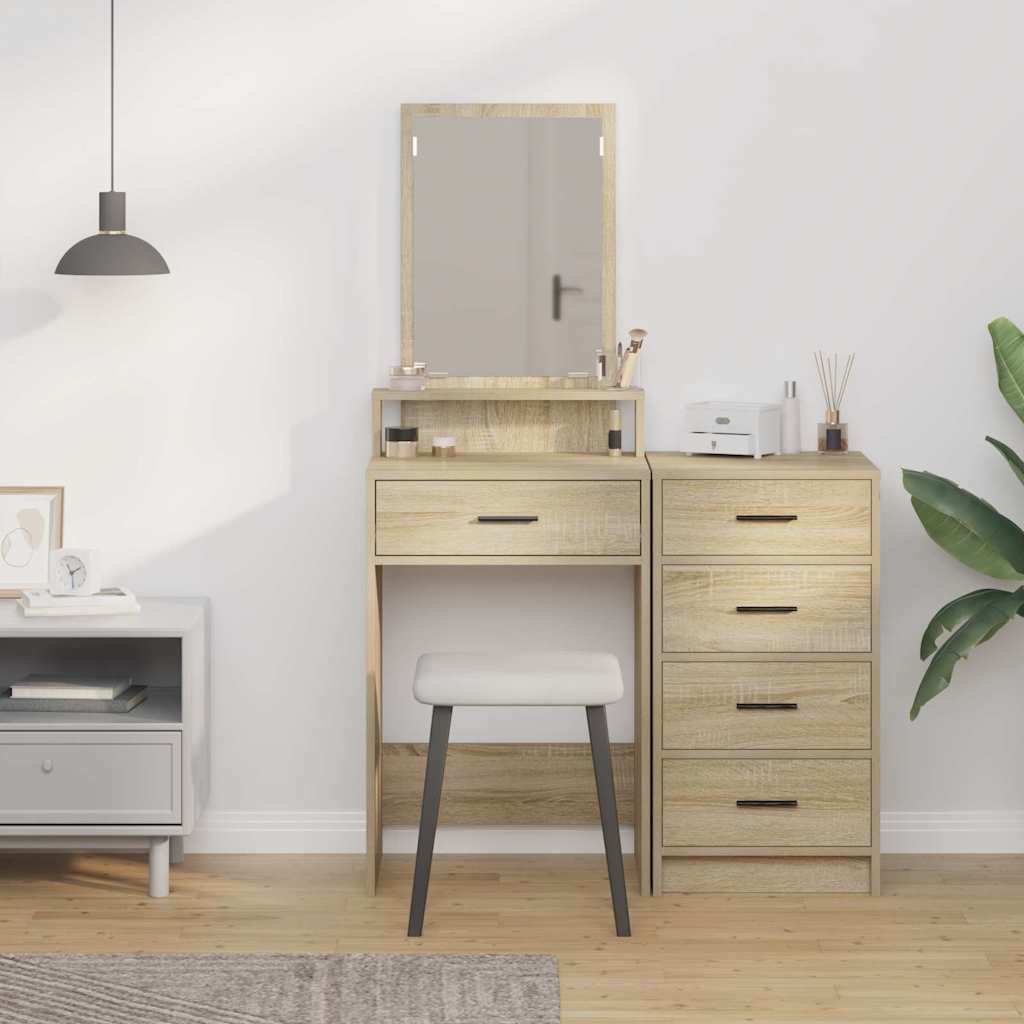 Klædeskab Sonoma eg 50 x 41 x 140 cm Konstrueret træ