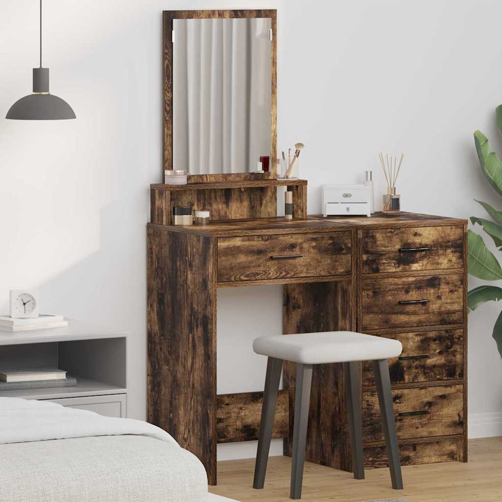 Klædeskab Røget eg 50 x 41 x 140 cm Konstrueret træ