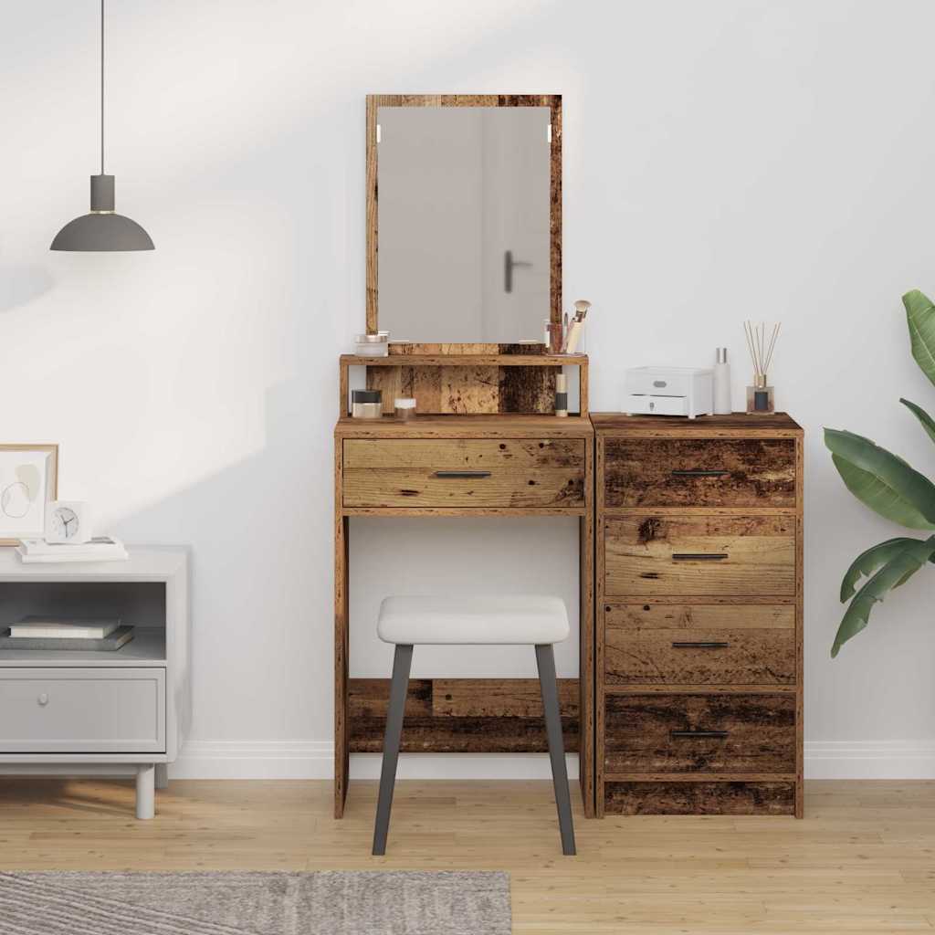 Klædeskab Gammelt træ 50 x 41 x 140 cm Konstrueret træ