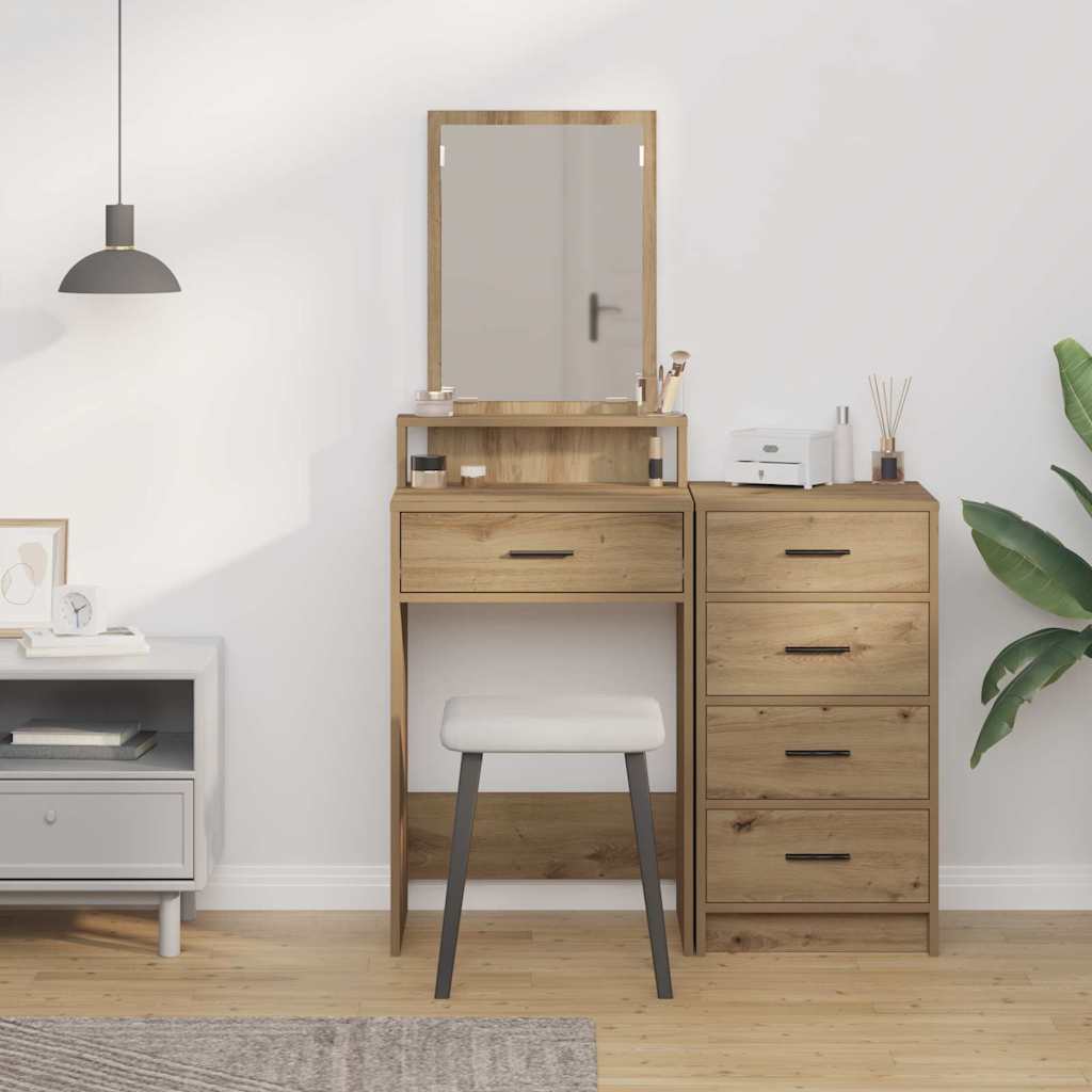 Klædeskab Artisan Egetræ 50 x 41 x 140 cm Konstrueret træ