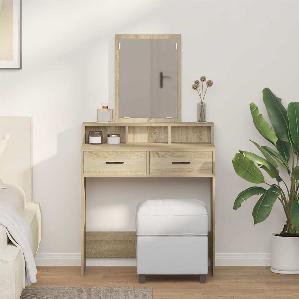 Klædeskab Sonoma eg 79 x 41 x 140 cm Konstrueret træ