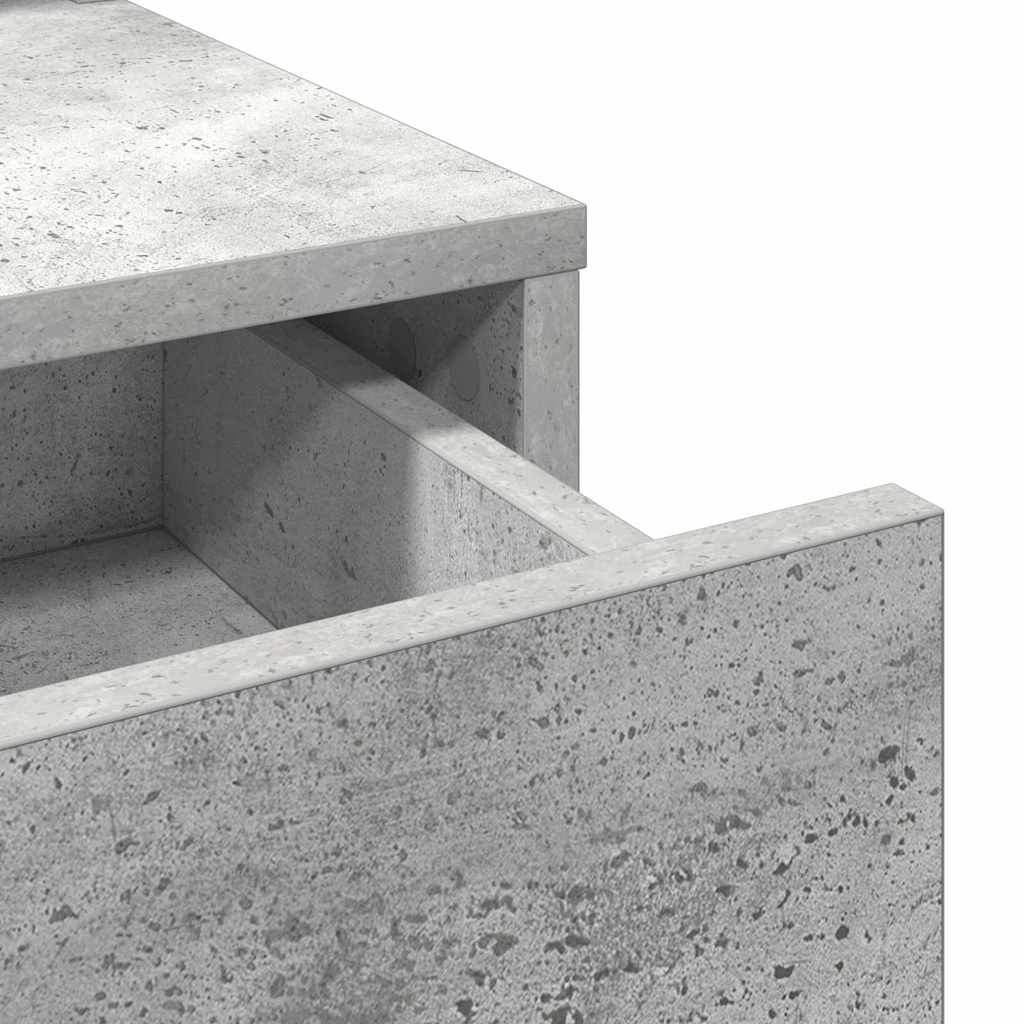 Klædeskab Beton Grå 79 x 41 x 140 cm Konstrueret træ
