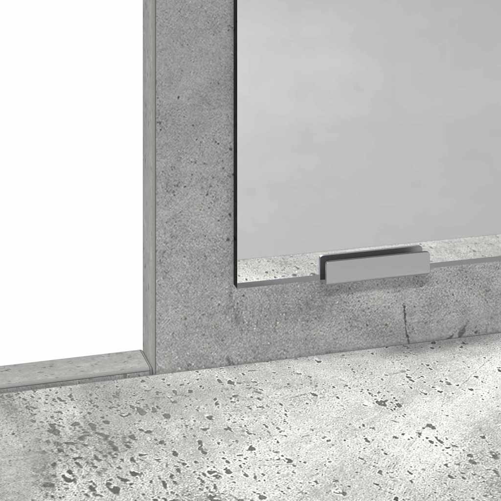 Klædeskab Beton Grå 79 x 41 x 140 cm Konstrueret træ