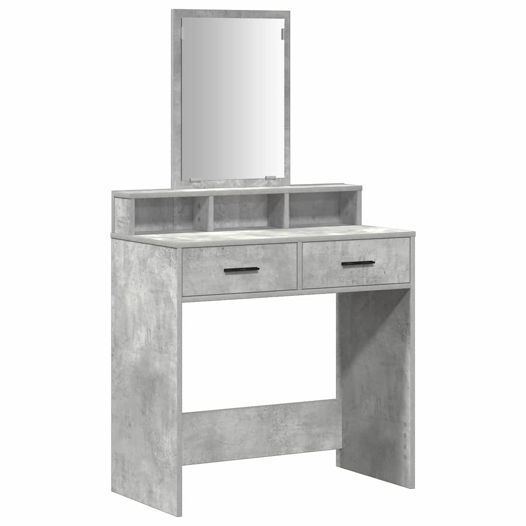 Klædeskab Beton Grå 79 x 41 x 140 cm Konstrueret træ