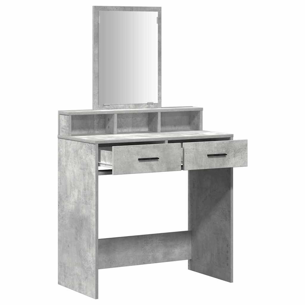 Klædeskab Beton Grå 79 x 41 x 140 cm Konstrueret træ