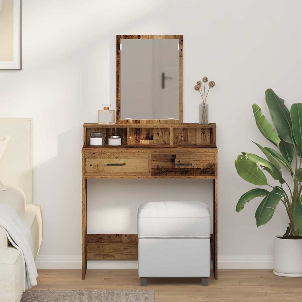 Klædeskab Gammelt træ 79 x 41 x 140 cm Konstrueret træ