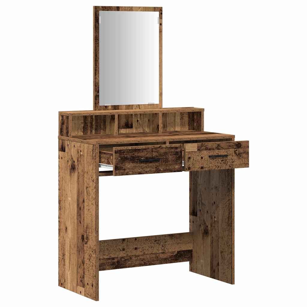 Klædeskab Gammelt træ 79 x 41 x 140 cm Konstrueret træ
