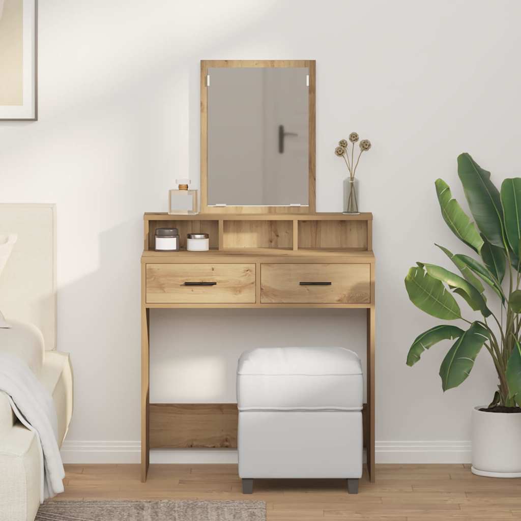 Klædeskab Artisan Egetræ 79 x 41 x 140 cm Konstrueret træ