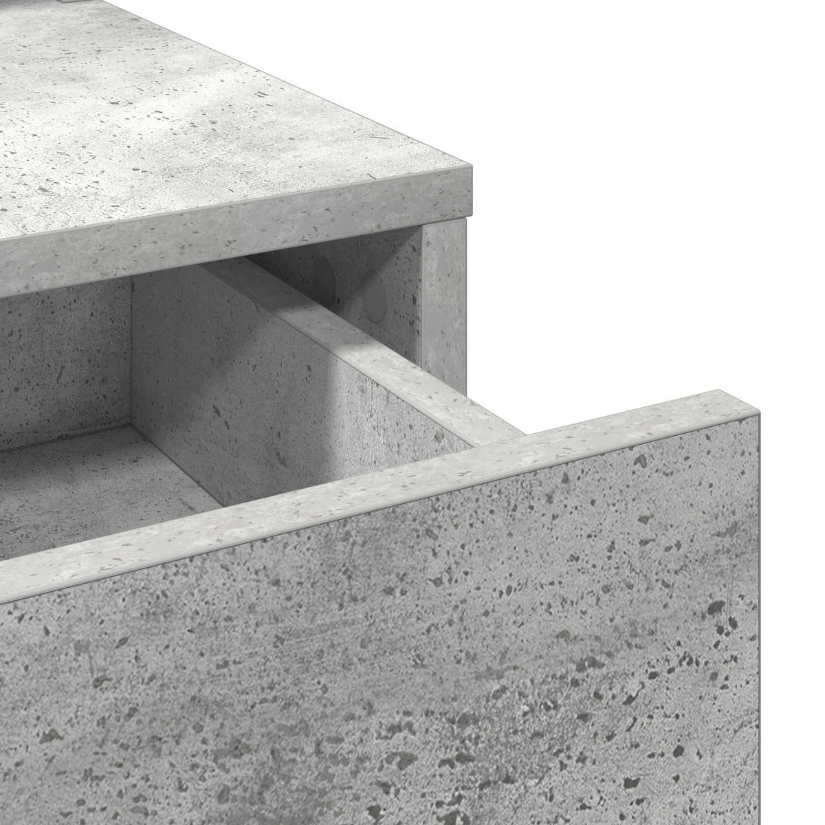 Klædeskab Beton Grå 100 x 41 x 140 cm Konstrueret træ