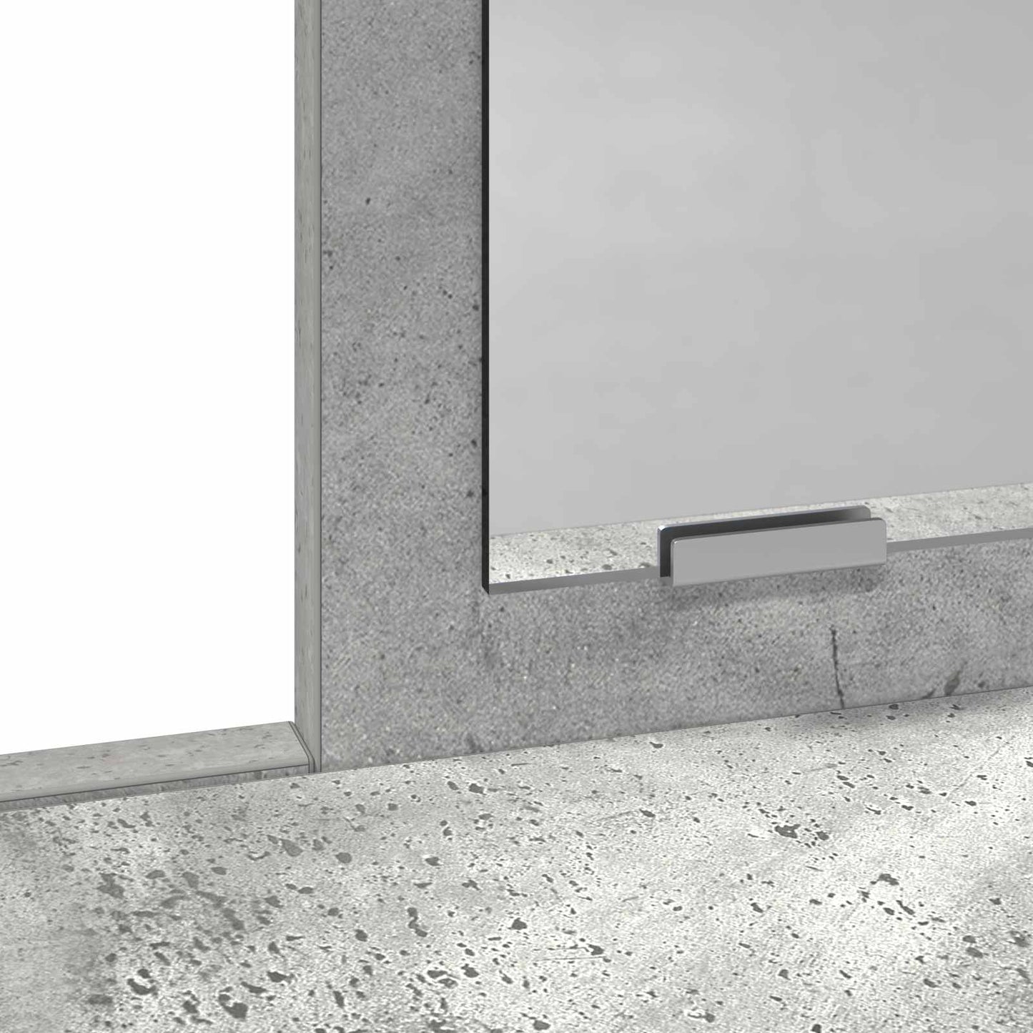 Klædeskab Beton Grå 100 x 41 x 140 cm Konstrueret træ
