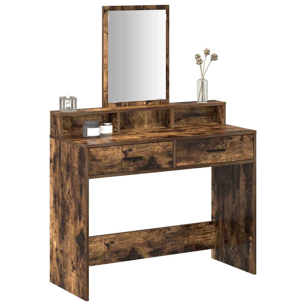 Klædeskab Røget eg 100 x 41 x 140 cm Konstrueret træ