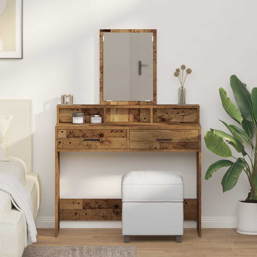 Klædeskab Gammelt træ 100 x 41 x 140 cm Konstrueret træ