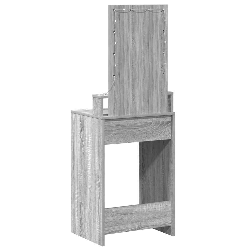 Klædeskab Grå 50 x 41 x 140 cm Konstrueret træ