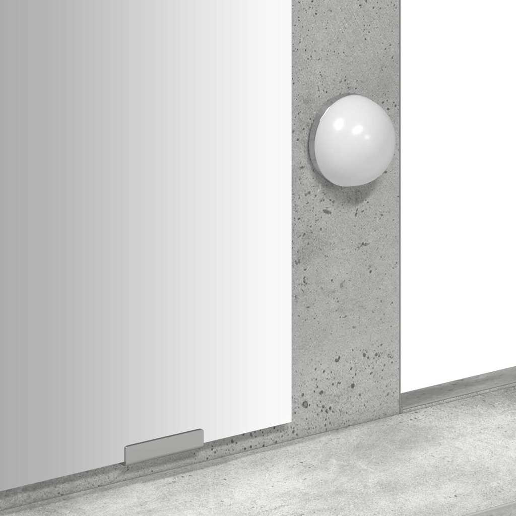 Klædeskab Grå 79 x 41 x 140 cm Konstrueret træ