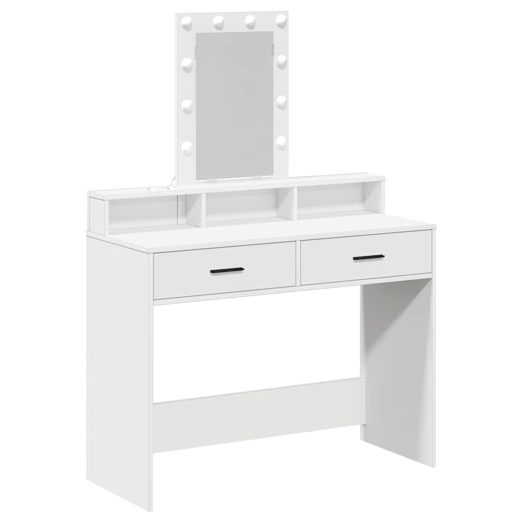 Klædeskab Hvid 100 x 41 x 140 cm Konstrueret træ