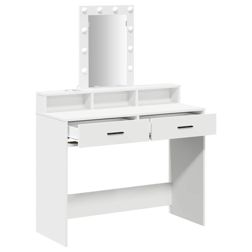 Klædeskab Hvid 100 x 41 x 140 cm Konstrueret træ
