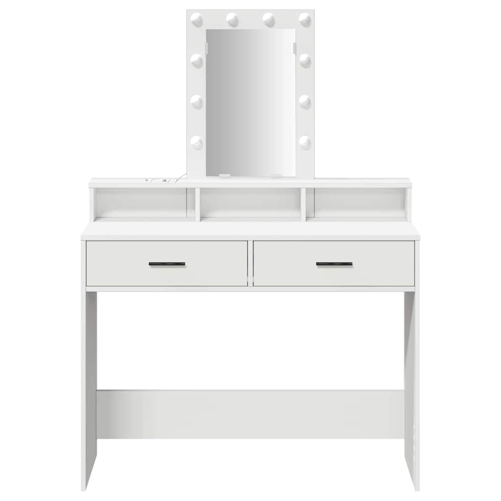 Klædeskab Hvid 100 x 41 x 140 cm Konstrueret træ