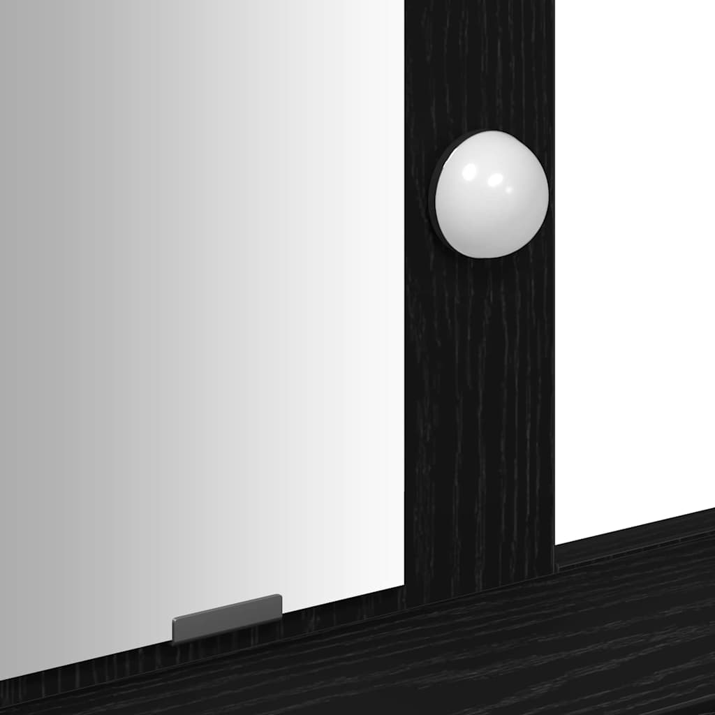 Klædeskab Sort 100 x 41 x 140 cm Konstrueret træ