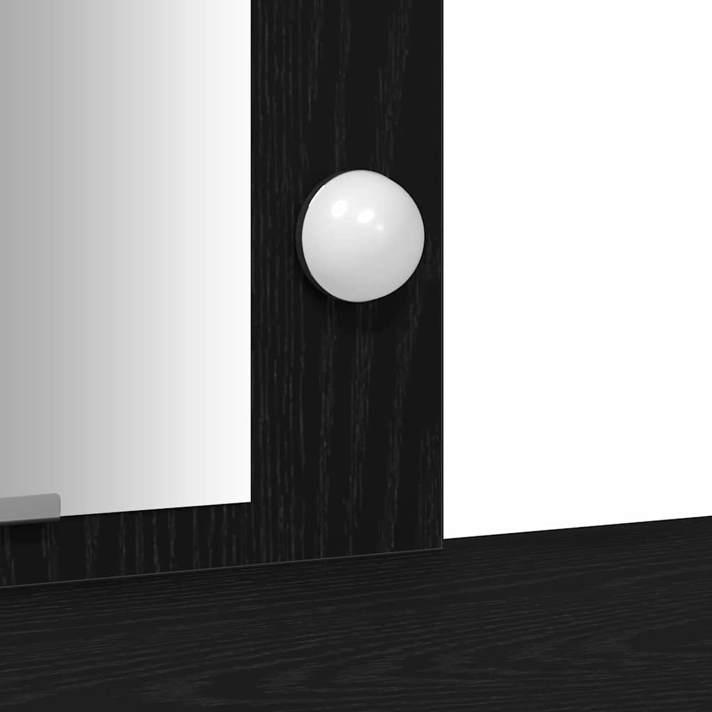 Klædeskab Sort 102 x 33 x 135 cm Konstrueret træ