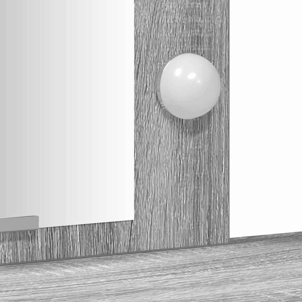 Klædeskab Grå 102 x 33 x 135 cm Konstrueret træ