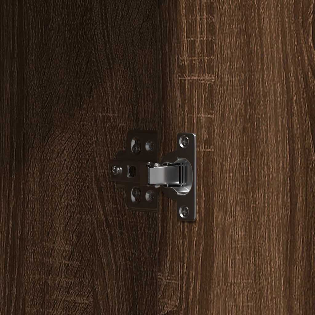 Klædeskab Brun 102 x 33 x 135 cm Konstrueret træ