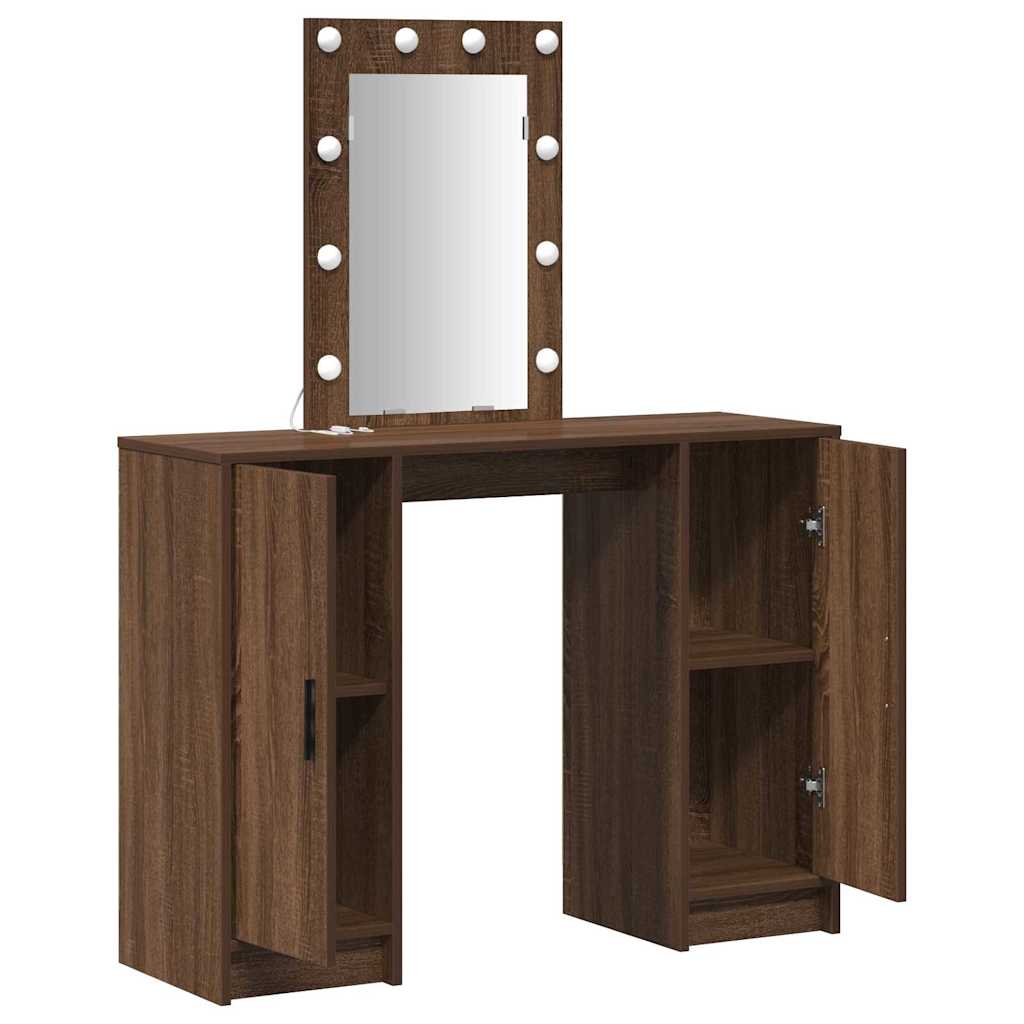 Klædeskab Brun 102 x 33 x 135 cm Konstrueret træ
